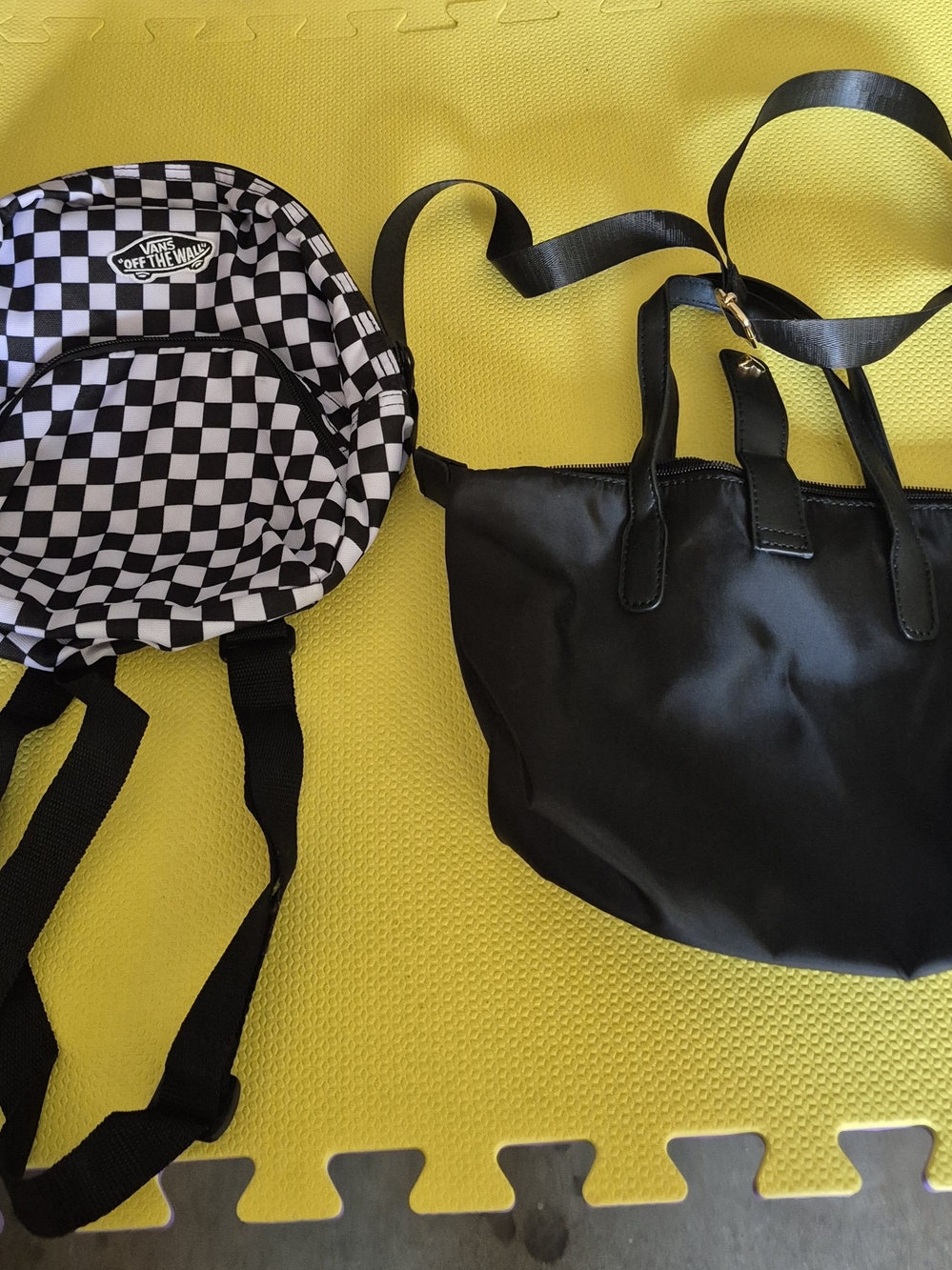 Vans Black & White Checkerboard Mini Backpack